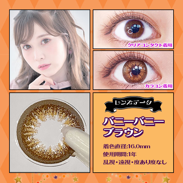 レンズデータ　バニーバニーブラウン